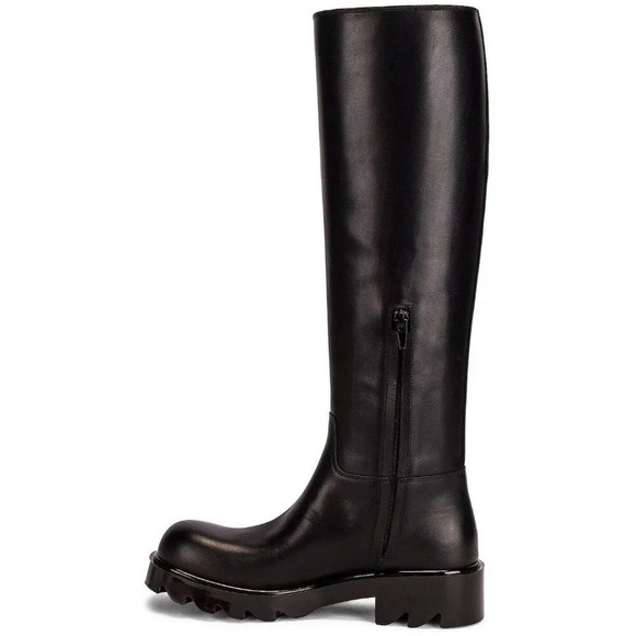 Bottega Veneta Strut Leather Knee High Boots in Black 39.5 With Box Womens - Picture 3 of 16